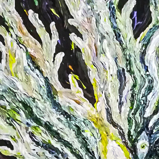 A detail of DEMIURG, a painting by GAMMArt