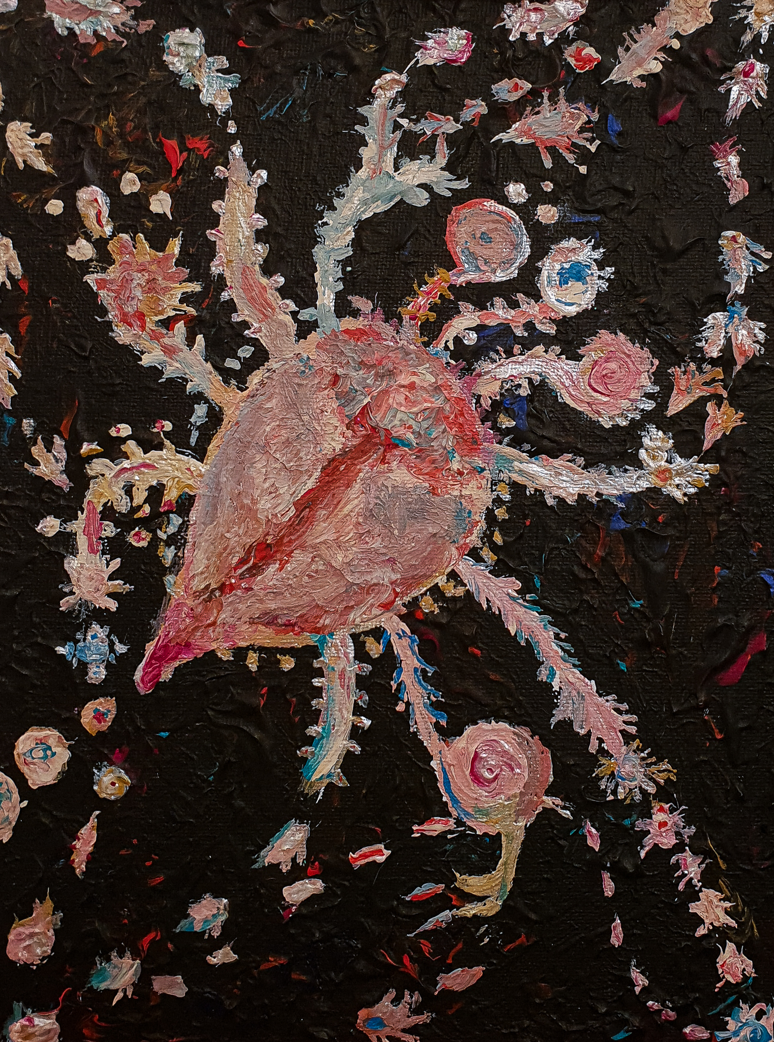Acrylic painting on canvas, titled LAZARUS