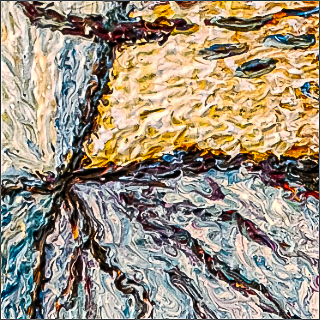 A detail of VENUS, a painting by GAMMArt
